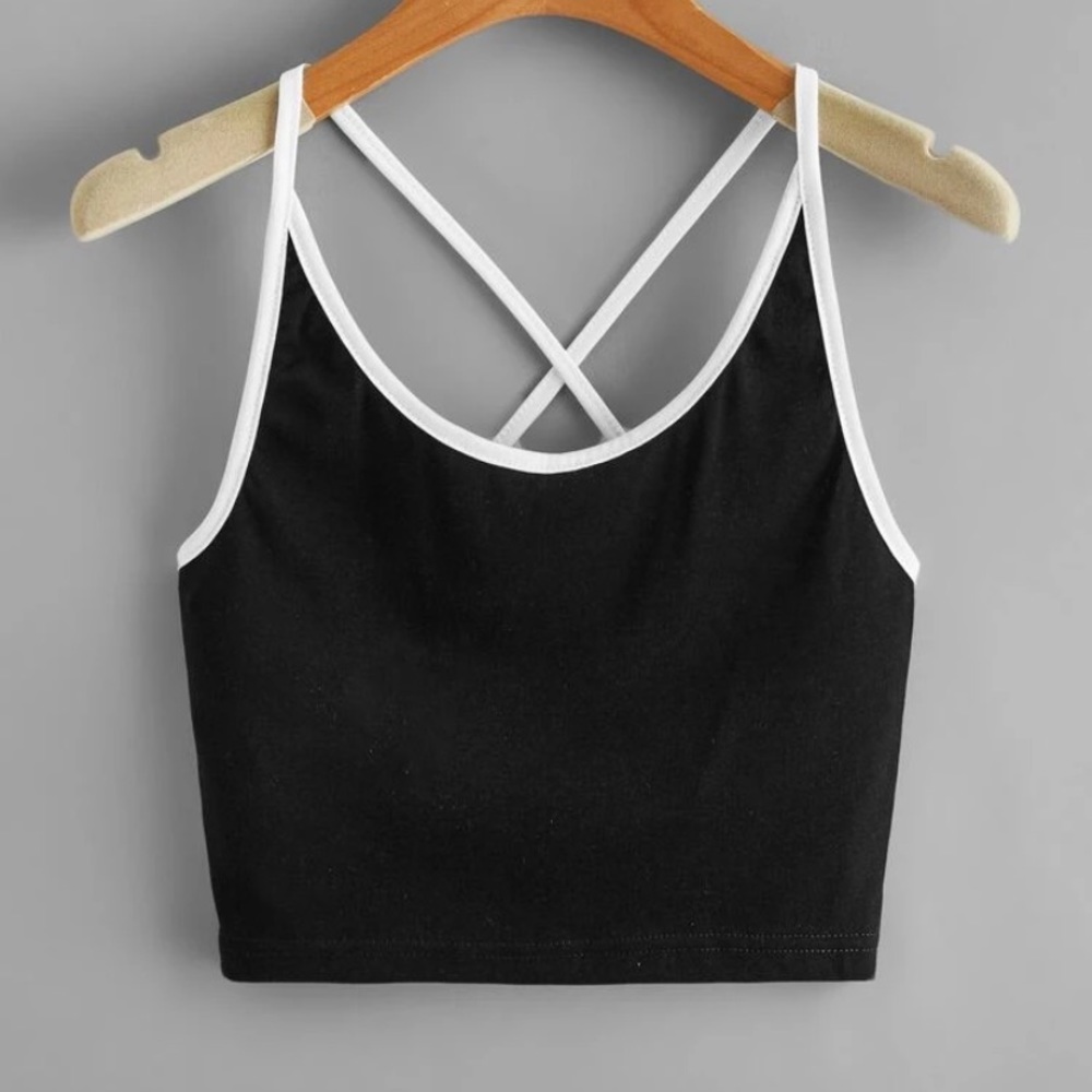Cris Cross Crop Top Cami!